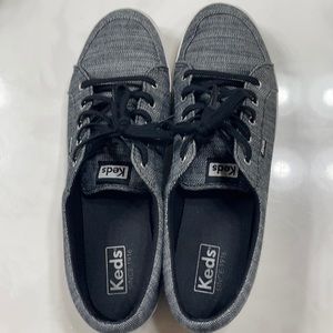 Keds Tour Denim Twill Black Lace up Sneakers GUC